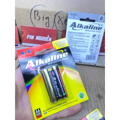 Vỉ 2 Pin ABC Alkaline AA / AAA SỨC MẠNH TỐI THƯỢNG SIÊU BỀN SIÊU MẠNH Chuyên Dùng Cho Thiết Bị Y Tế Hàng Nhập Khẩu Cao C