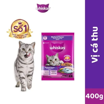 Hạt Thức Ăn Cho Mèo Whiskas 400g Hỏa Tốc Vị Cá Ngừ Cá Thu, Thức Ăn Khô Dinh Dưỡng Cao Cấp