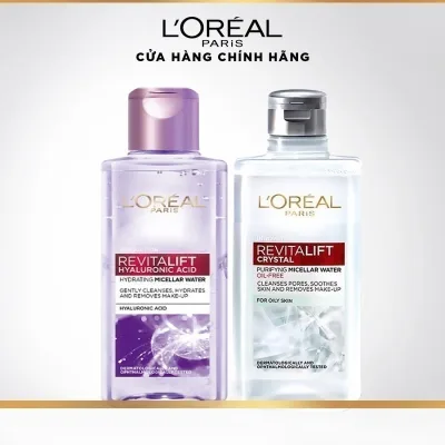 Bộ 2 tẩy trang cấp ẩm & kiềm dầu L'Oreal Paris 95ml