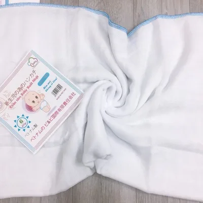 Khăn Tắm Xô Cho Bé Sơ Sinh Trai Gái Màu Trắng Loại 4 Lớp, 6 Lớp Siêu Thấm Hút