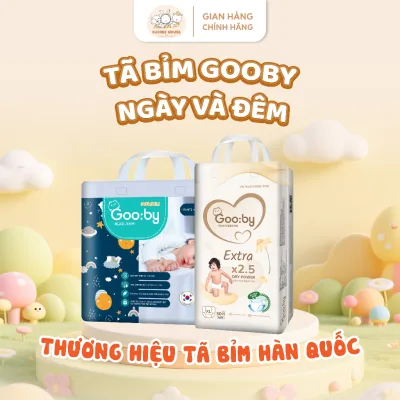 Bỉm GOOBY NGÀY/ GOOBY ĐÊM công nghệ Hàn Quốc chính hãng chống hăm đủ size cho bé từ 3-25kg