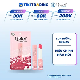 Son dưỡng có màu hiệu chỉnh sắc môi Lipice Sheer Color Red- Đỏ mọng 2.4g