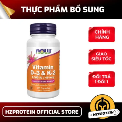 Now Vitamin D3 + K2 Pills 1,000Iu / 45Mcg - Prevents Osteoporosis, Helps Strengthen Bones