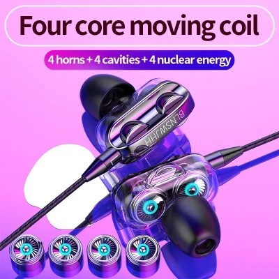 Tai Nghe Gaming/Chơi Game Nhét Tai Có Dây In Ear Có Mic Chống Ồn Cho ĐT IPmáy nghe nhạc và các loại điện thoại PC
