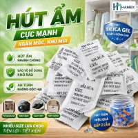 Gói hút ẩm Silicagel 1g-500g. Cực mạnh/ chống ẩm mốc, khử mùi giầy dép, tủ quần áo, máy ảnh. Bảo quản thực phẩm