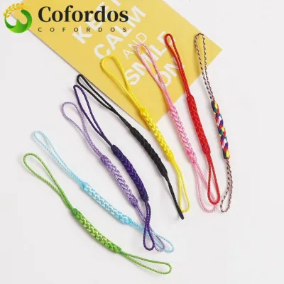 COFORDOS Dây điện thoại tự làm, Dây đeo điện thoại dệt kim cầm tay, Mặt dây chuyền điện thoại Hai đầu dệt bện Dây điện thoại Phụ kiện móc khóa
