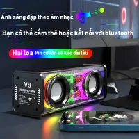 Đảm bảo chất lượng Loa bluetooth led nháy theo nhạc RGB, công suất 10W, nghe nhạc cực chất