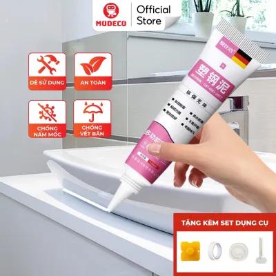 Keo Miết Mạch Modeco Bịt Khe Hở Bồn Rửa Chén, Nhà Vệ Sinh, Khô Nhanh, Chống Nấm Mốc, Chống Nước - Tặng Kèm 04 Phụ Kiện