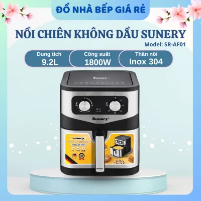 Nồi Chiên Không Dầu Suney Công Suất 1800W Dễ Sử Dụng, Giảm 80% Dầu Mỡ Tốt Cho Sức Khỏe - Haatz Online