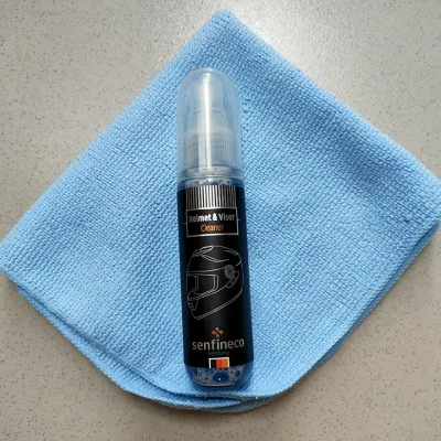 Helmet Maintenance, Waterproof Glass Cleaner and Odor Eliminator Senfineco 9912, 50ml (Helmet & Visor Cleaner 9912, 50ml)