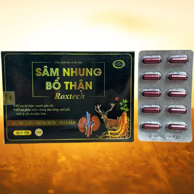 Roxtech Ginseng Kidney Tonic Blister Pack - Rostex - Vinaphar - Purifying Vitamins - Multivitamins