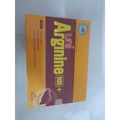 Thực phẩm bảo vệ gan Uni Arginine 500, sản phẩm bảo vệ gan cho người dùng nhiều bia rượu, người chức năng gan suy giảm
