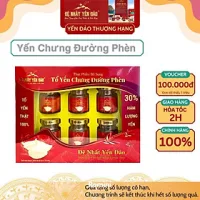 [TOP SALE] TỔ YẾN CHƯNG ĐƯỜNG PHÈN 100% Tổ Yến Thật (Hàm Lượng 30%) (6 Lọ X 70ML) - Đệ Nhất Yến Đảo - Tăng Sức Đề Kháng - Kích Thích Tiêu Hóa - An Thần - Bổ Phế - Long Đờm - Giảm Ho - Tăng Cường Trí Nhớ - Kéo Dài Thanh Xuân