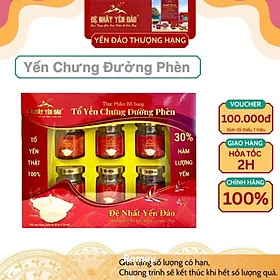 [TOP SALE] TỔ YẾN CHƯNG ĐƯỜNG PHÈN 100% Tổ Yến Thật (Hàm Lượng 30%) (6 Lọ X 70ML) - Đệ Nhất Yến Đảo - Tăng Sức Đề Kháng - Kích Thích Tiêu Hóa - An Thần - Bổ Phế - Long Đờm - Giảm Ho - Tăng Cường Trí Nhớ - Kéo Dài Thanh Xuân