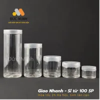 Hũ nhựa/ hộp nhựa đựng thực phẩm, mỹ phẩm nắp nhựa trong tất cả các dung tích 100ml - 1500ml