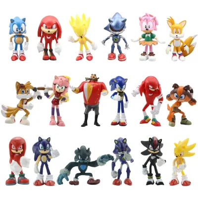 Sonic The Hedgehog 12 Bộ sưu tập nhân vật hành động Đồ chơi mô hình trang trí Sonic