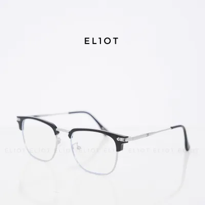 Gọng kính cận ELIOT Eyewear, mắt kính nửa viền Clubmaster chống ánh sáng xanh, có thể thay thế tròng cận EL15208
