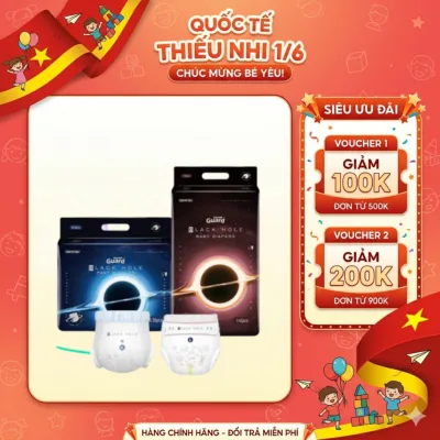 Bỉm dán/bỉm quần/ Tã dán/ Tã quần BLACK HOLE cao cấp: Siêu mềm, siêu thấm hút, chống hăm, khử mùi