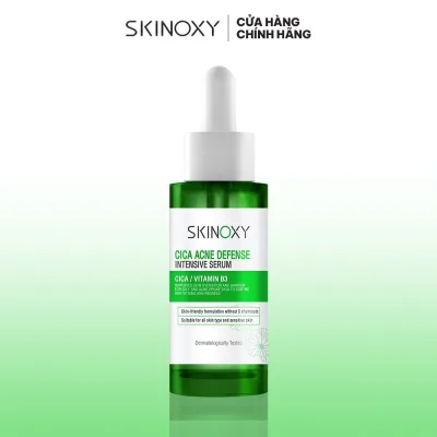Tinh chất dịu da rau má Vitamin B3 Skinoxy Cica Acne Defense Intensive Serum 30ml (345K)