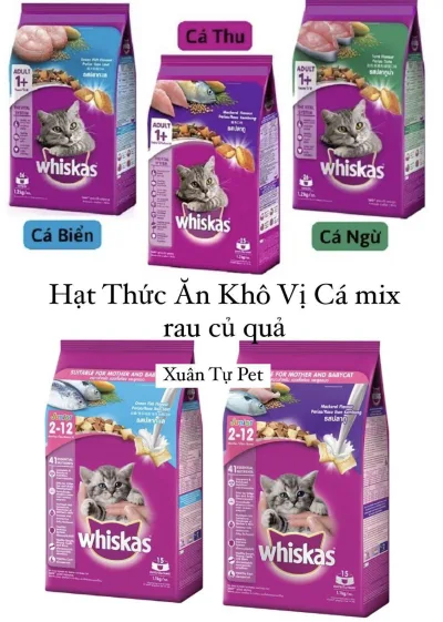 Hạt Thức Ăn Khô hương vị Cá Tươi dành cho mèo mọi lứa tuổi