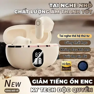 Tai Nghe bluetooth KY5 PRO / KY8 / X55 / KY9 M10 5 Màu Trong Suốt Với Màn Hình Kỹ Thuật Số Giảm Tiếng Ồn Tích Hợp mic