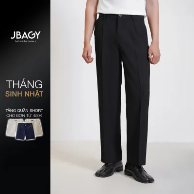 Quần tây nam ống suông đứng JBAGY Straight Trouser vải âu cao cấp - JA0102