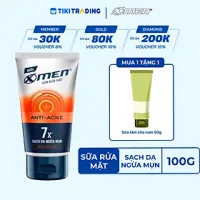 Sữa rửa mặt X-Men 100g Detox/Sáng da/Ngừa mụn/Kiểm soát nhờn/Mát lạnh