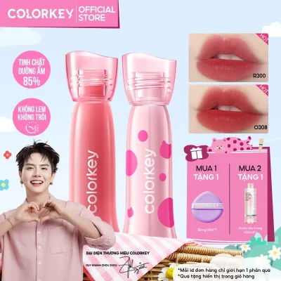 Son COLORKEY Watery Tint, Lì Mịn Nhẹ Môi, Không Dính, Lâu Trôi, Dưỡng Ẩm 2.5g