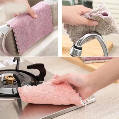 Khăn lau đa năng siêu thấm 2 mặt chống dính 21x12cm mềm mại