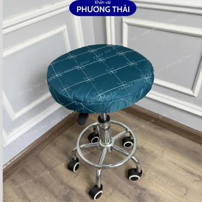 Bọc ghế ngồi spa, ga ghế ngồi tròn vải cotton trần bông, đường kính 32cm