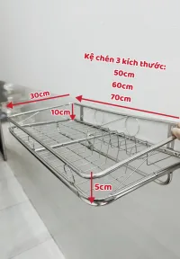 Kệ Inox Đa Năng Úp Chén, Treo Nồi