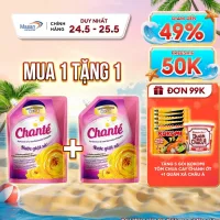 [LS] Combo 2 Túi Nước Giặt Xả Chanté Cao Cấp 8 Trong 1