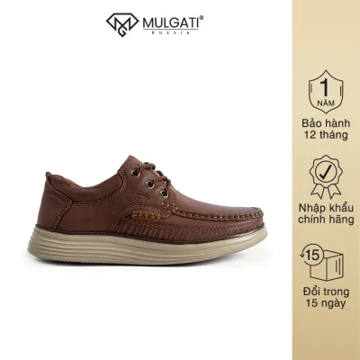 Giày da nam MULGATI Casual da sần buộc dây - 203128