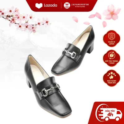 5cm Square Toe Leather Shoes Loafer Kosu 2016, Ultra-Light Square Heel Office Shoes, No Need to Worry about Pain, Waterproof, Japanese