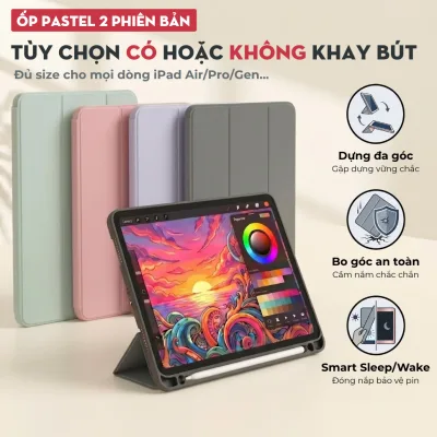 Bao Da iPad Đủ Model (Có khay Đựng bút) - Ốp Lưng iPad Gen 11 10 9 8 7 6 5, Case iPad Air 4 5, Pro 11 inch, Mini 4 5 6 7