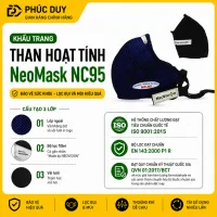 😷 KHẨU TRANG THAN HOẠT TÍNH NEOMASK NC 95 Đeo Qua Gáy • Lọc Bụi PM2.5