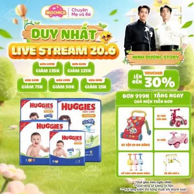 Tã Bỉm quần Huggies Tràm Trà Tự Nhiên SKINCARE Pants MegaJumbo M/L/XL/XXl - Mochica
