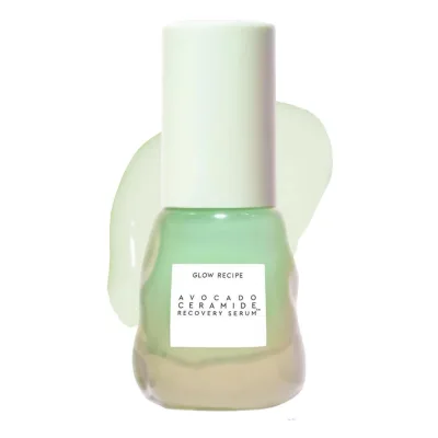 Glow Recipe Avocado Ceramide Serum - Serum dưỡng ẩm, làm dịu da mặt cho nữ và nam giới, Giảm đỏ & Sửa chữa rào cản da - Nhẹ, Chăm sóc da Milky Hàn Quốc dành cho Sk khô, nhạy cảm