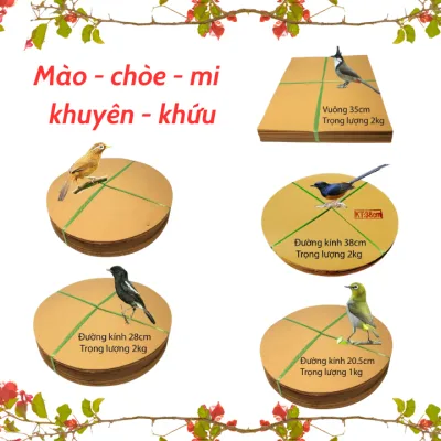 1KG Giấy lót lồng chim tròn đủ kích thước từ 20,5 đến 54cm phù hợp các loại lồng chim cảnh
