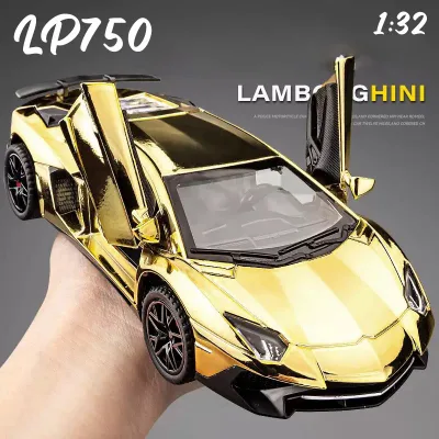Tỉ Lệ 1: 32 Lambo LP750 Hợp Kim Xe Mô Hình Diecast Xe Âm Thanh Ánh Sáng Xe Người Yêu Bộ Sưu Tập Trẻ Em Quà Tặng Sinh Nhật Kim Loại Bé Trai Đồ Chơi