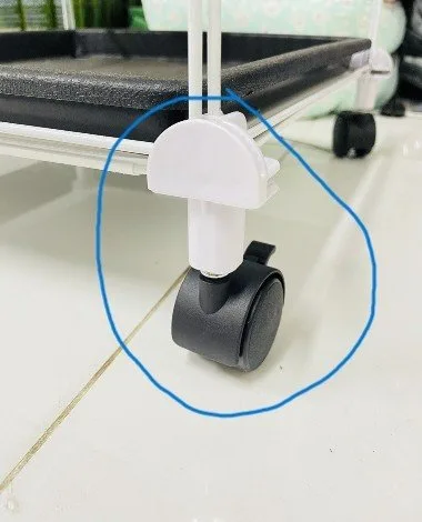 Bánh Xe + Chốt lắp cho chuồng quây lưới chó mèo