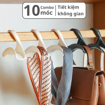 Combo of 10 Living C Handbag Hangers, Super Durable Japanese Style Handbag Scarf Hangers, Convenient for the Family