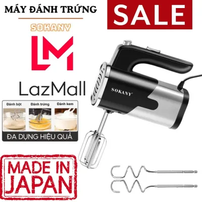 Lazmall [Destructive Cheap] Sokany Egg Beater 800W Capacity, 5 Levels - Free 4 Egg Beaters, 304 Stainless Steel Cake Maker Convenient for the Kitchen, Suitable for Every Family