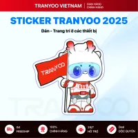 Bộ Sticker TRANYOO ELYSE & CYRUS Fast Durable Go Further Dán Laptop, Điện Thoại, Máy Tính Bảng