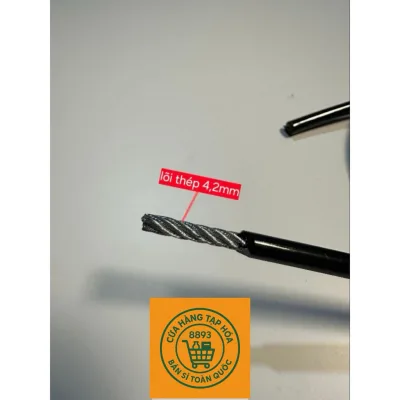 Dây cáp 6mm chuyên dụng cho máy tập gym(vỏ bọc PU)