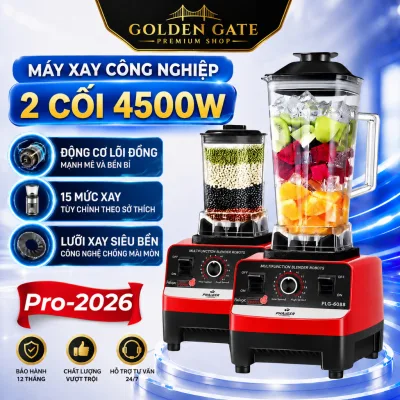 Máy Xay Sinh Tố Công Nghiệp SILVER CREST SC-1589 4500W - Máy Xay Đa Năng 2 Cối Dung Tích Lớn