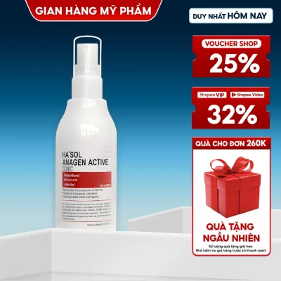 Xịt Dưỡng HASOL Kích Mọc, Ngăn Rụng, Nuôi Dưỡng Da Đầu Nang Tóc Chắc Khỏe - Ha'sol Anagen Active Tonic 100ML