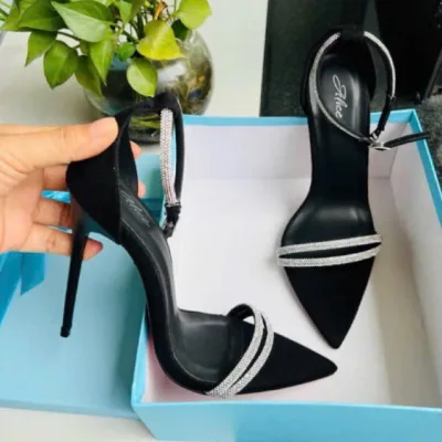 Sandal cao gót Xoàn 2 Dây Hậu Bít 11P - Hàng VNXK Cao Cấp - Full Size 34-40