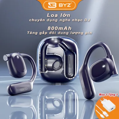Tai nghe bluetooth không dây không nhét tai BYZ S600 có micro chống Ồn Pin lâu 800mAh