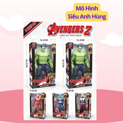 Mô hình siêu anh hùng mô hình siêu nhân cao 27cm có đèn led sáng cử động khớp linh hoạt cho bé đam mê sưu tập mô hình